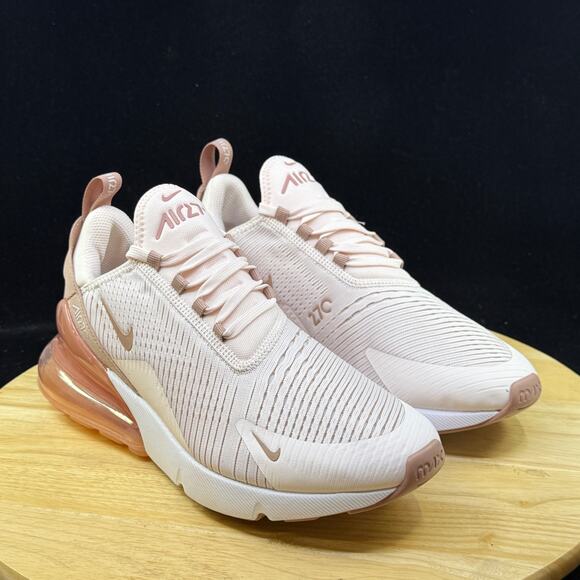 Womens Size 10 Nike Air Max 270 Pink White Trainer Sneakers HJ3222 600 - Picture 4 of 10
